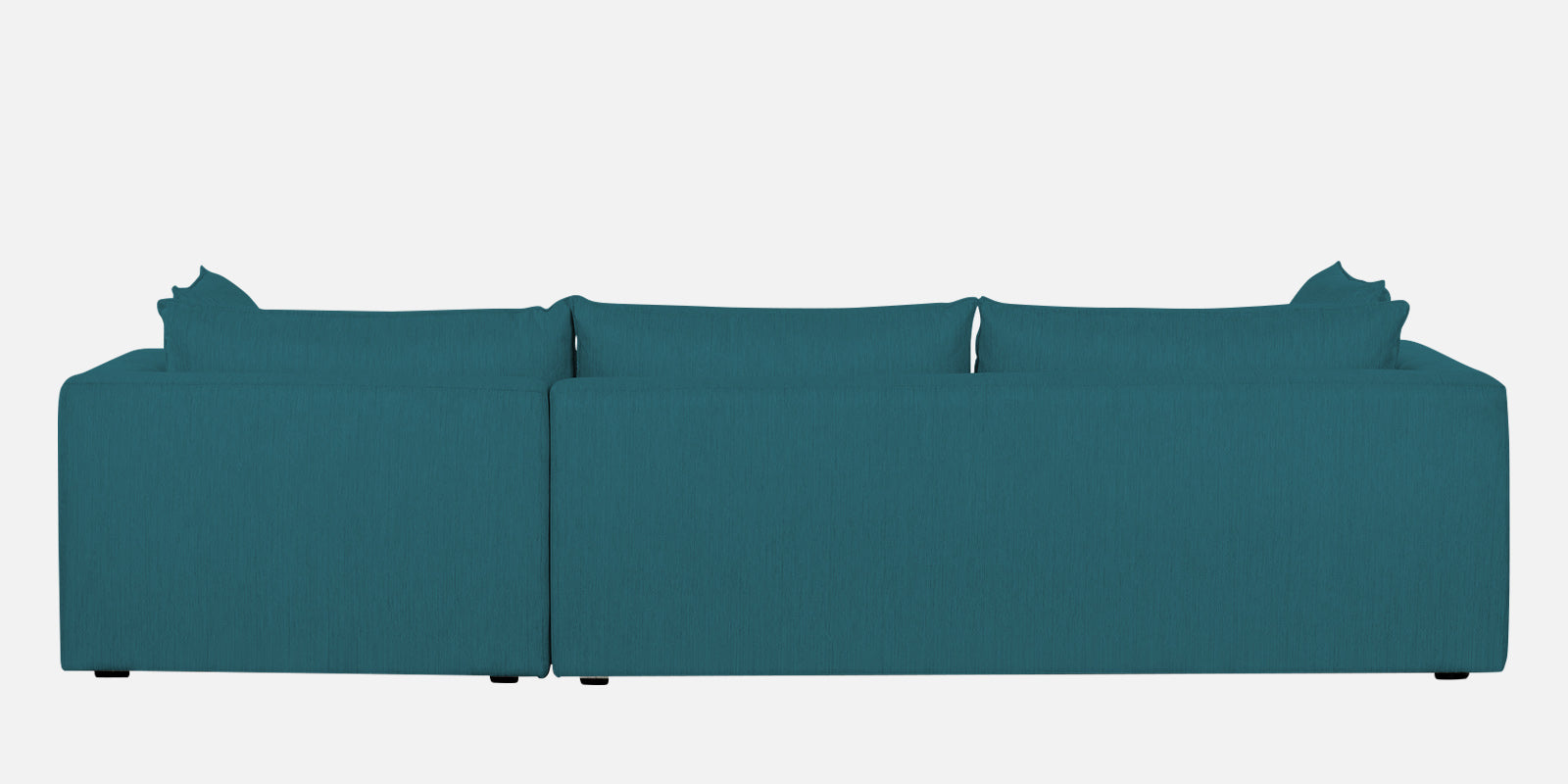 Ziggy Fabric RHS Sectional Sofa (3+Lounger) in Water Blue Colour