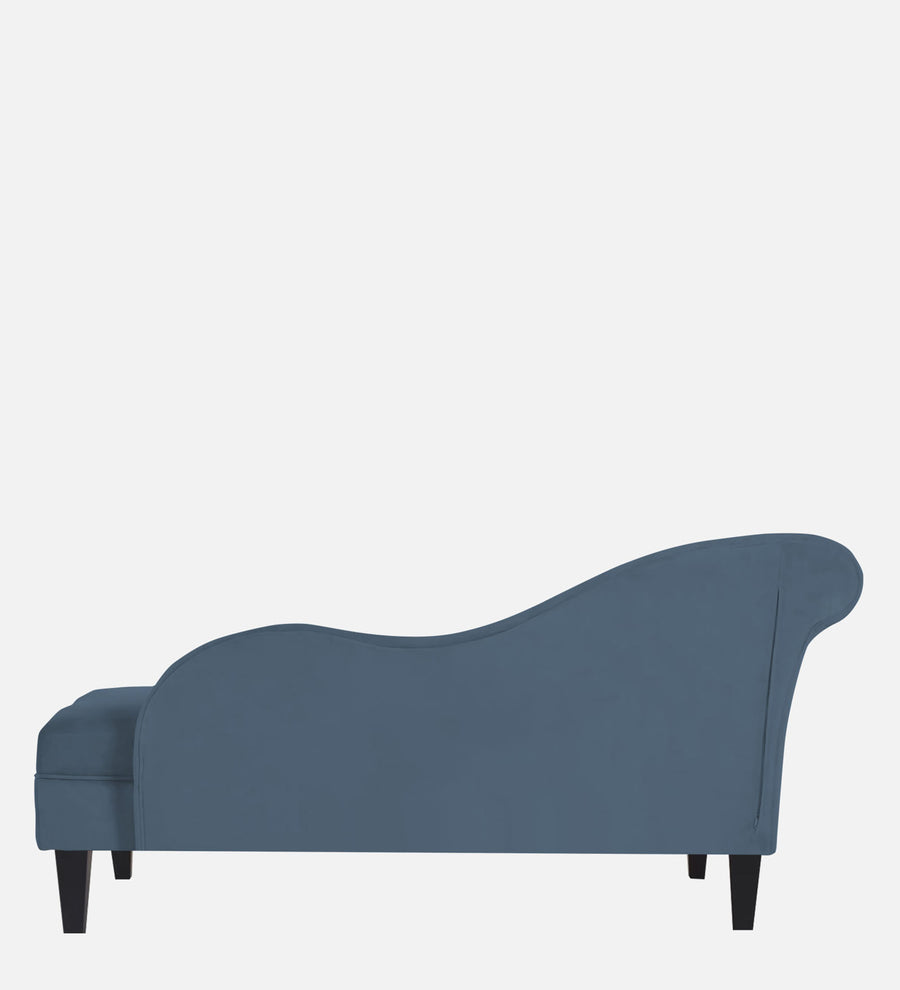 Rana Velvet Lhs Chaise Lounger In Oxford Blue Colour - Febonic Living