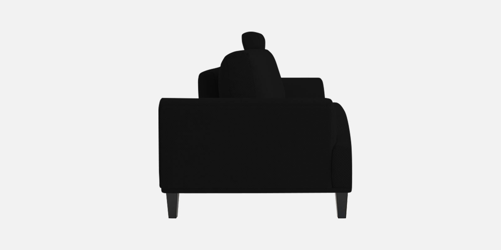 Como Fabric 2 Seater Sofa in Zed Black Colour