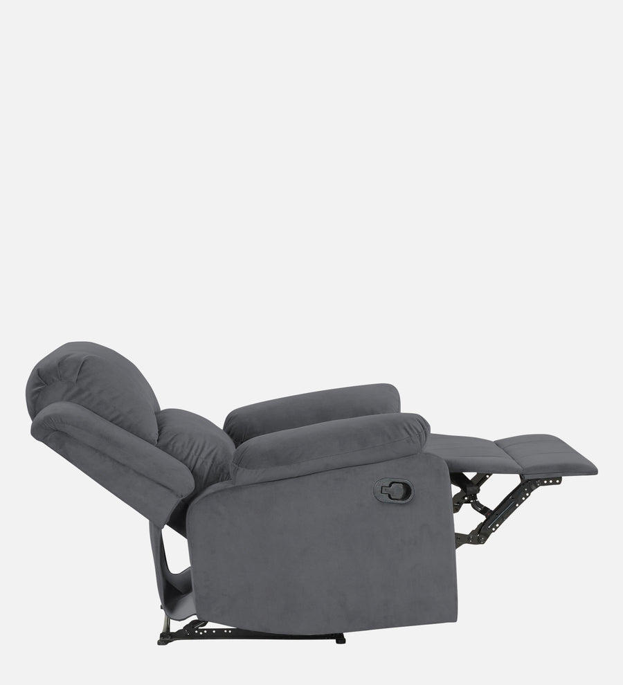 Lexi Fabric 1 Seater Motorized Recliner In Pubble Grey Colour - Febonic Living