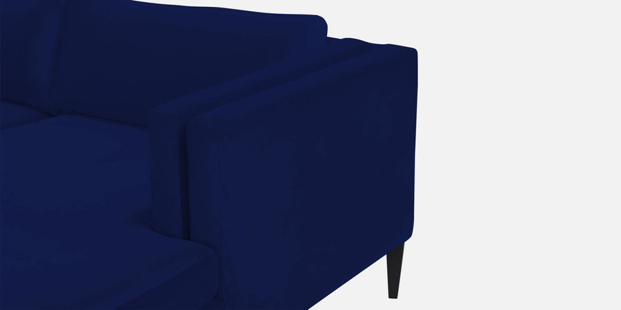 Jasper Velvet Rhs Sectional Sofa 3 Lounger In Dark Blue Colour - Febonic Living