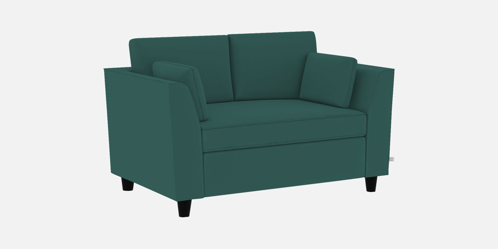 Bristo Velvet 2 Seater Sofa in Pine Green Colour With Storage