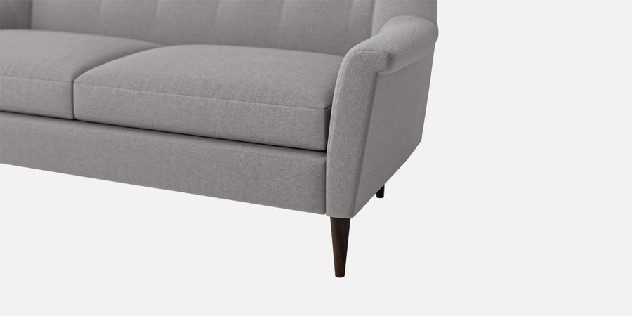 Homer Fabric 3 Seater Sofa In Silver Grey Colour - Febonic Living