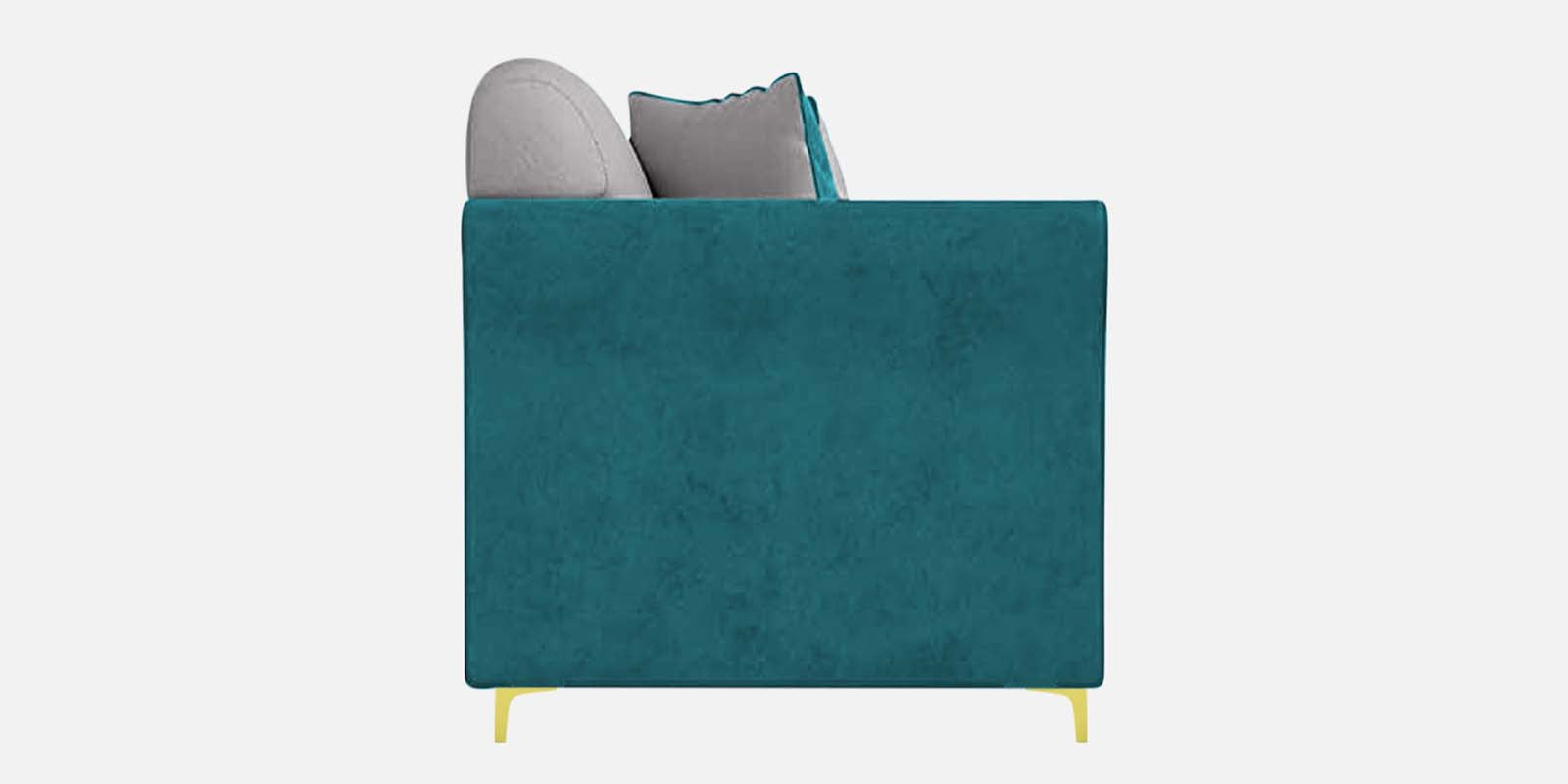 Jordan Velvet 3 Seater Sofa in PineGreen-Concreate Grey Colour