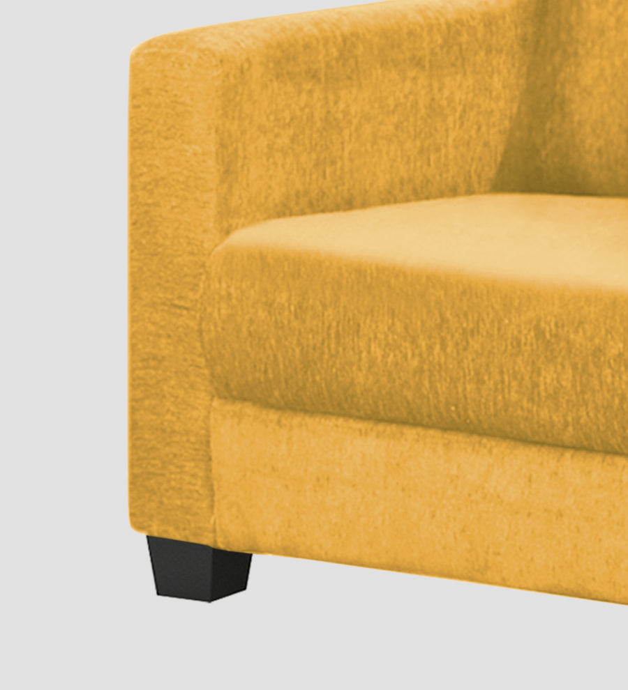 Nebula Fabric 1 Seater Sofa In Bold Yellow Colour - Febonic Living