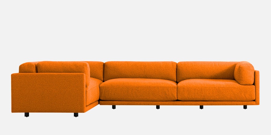 Nixon Fabric 6 Seater Rhs Corner Sofa In Vivid Orange Colour - Febonic Living