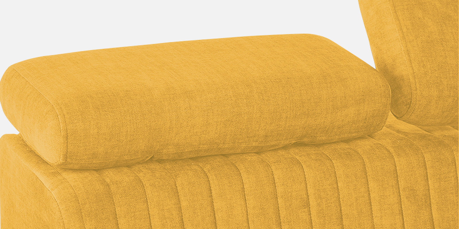 Draco Fabric 6 Seater Corner Sofa In Bold Yellow Colour - Febonic Living