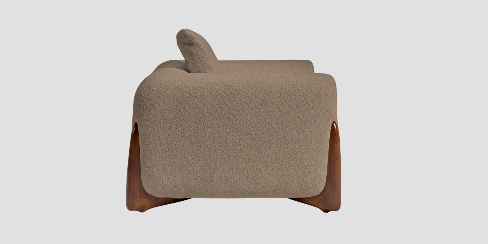 Boko Boucle 3 Seater Sofa In Mushroom Beige Colour - Febonic Living