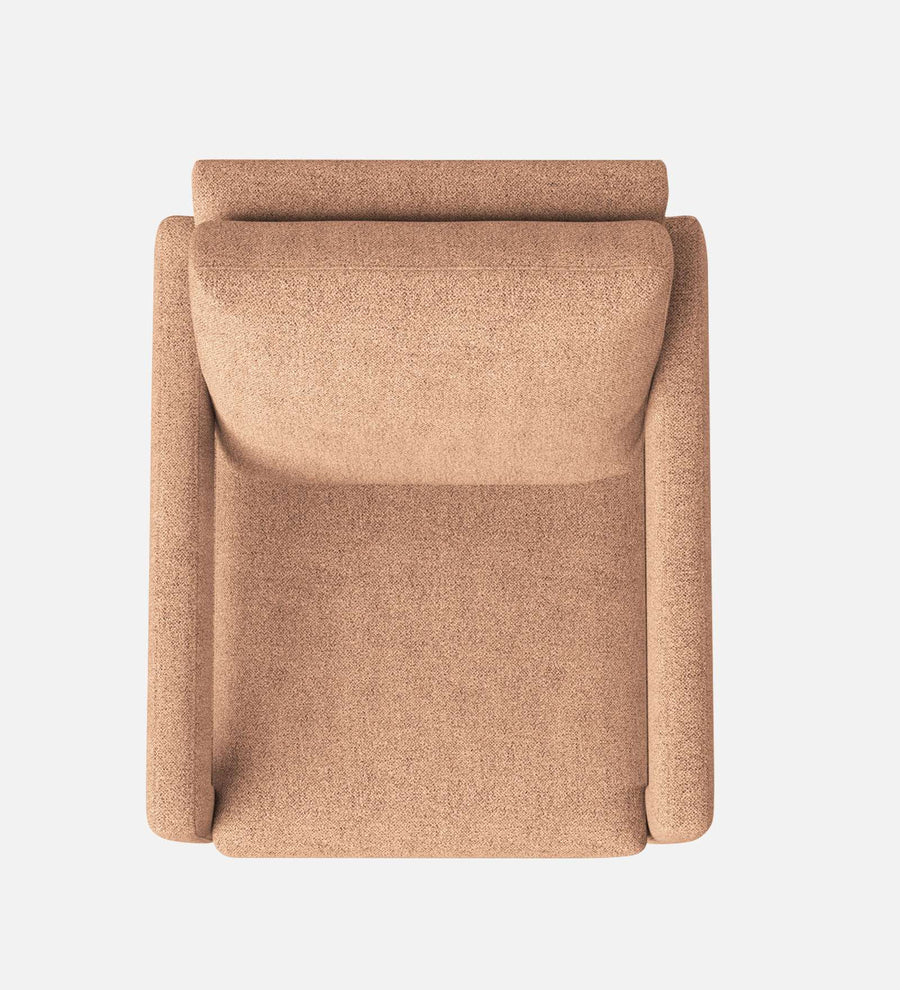 Olsen Fabric Arm Chair In Cosmic Beige Colour - Febonic Living