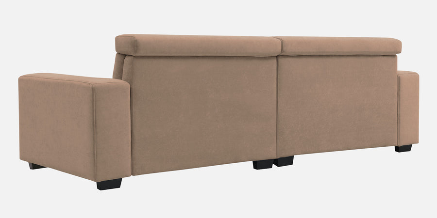 Hiro Fabric 3 Seater Sofa In Wheat Beige Colour - Febonic Living