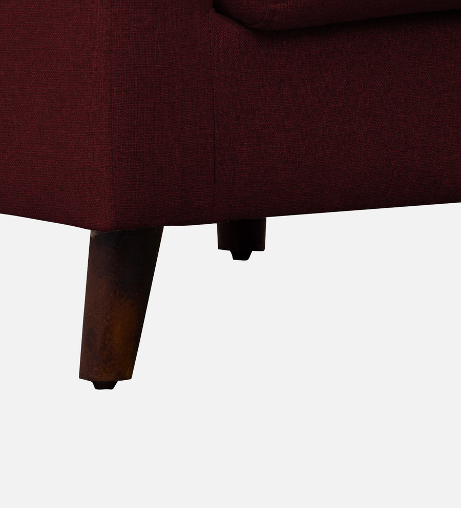 Kevin Fabric 1 Seater Sofa In Ruby Red Colour - Febonic Living