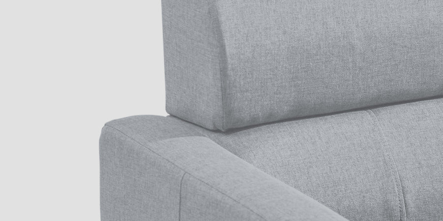 Devo Fabric 2 Seater Sofa In Coin Grey Colour - Febonic Living