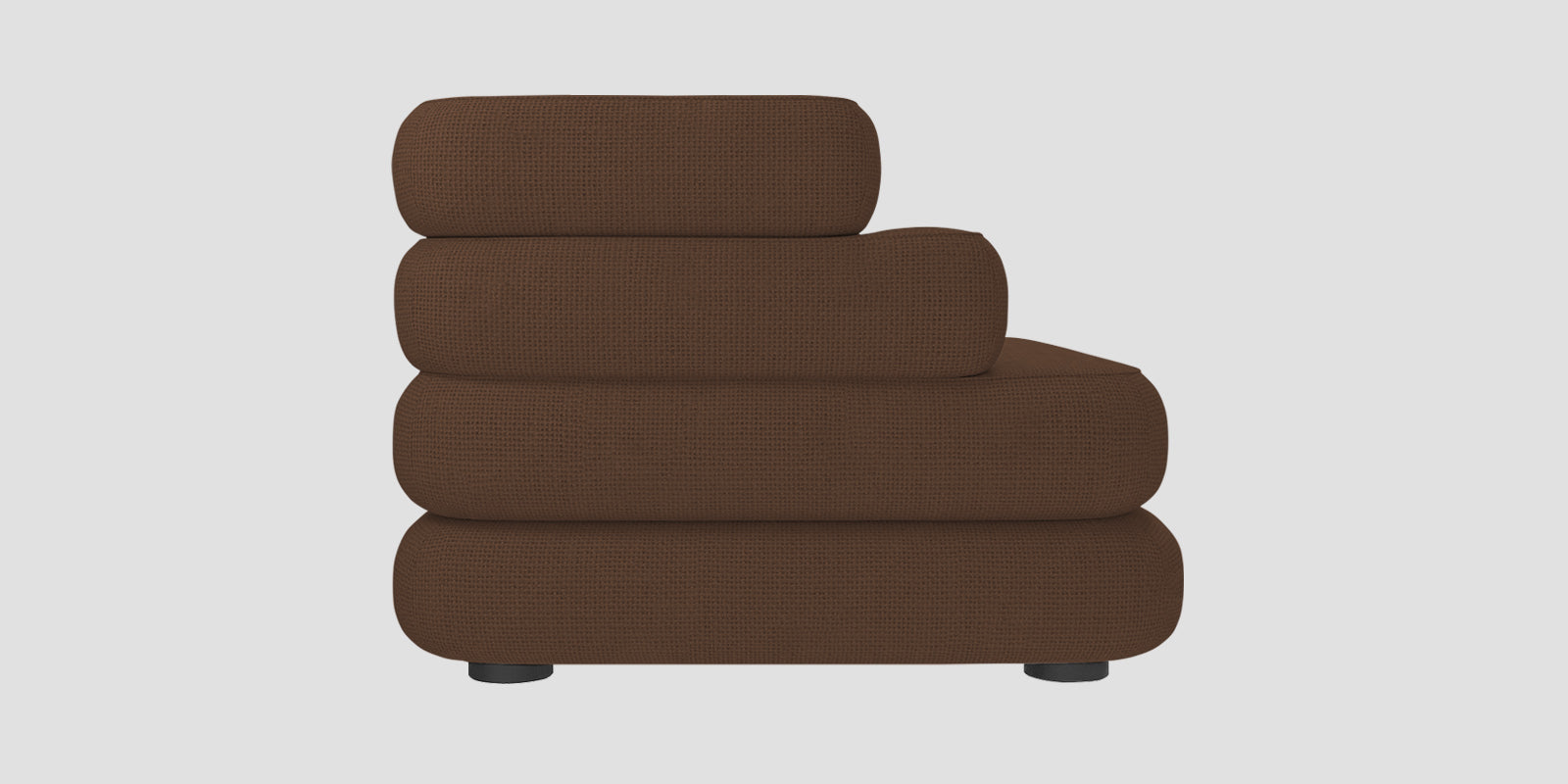 Wener Fabric 3 Seater Sofa in Ash Brown Colour