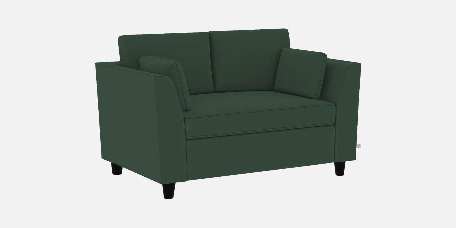 Bristo Velvet 2 Seater Sofa in Amazon Green Colour With Storage