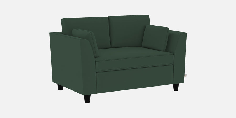 Bristo Velvet 2 Seater Sofa In Amazon Green Colour With Storage - Febonic Living