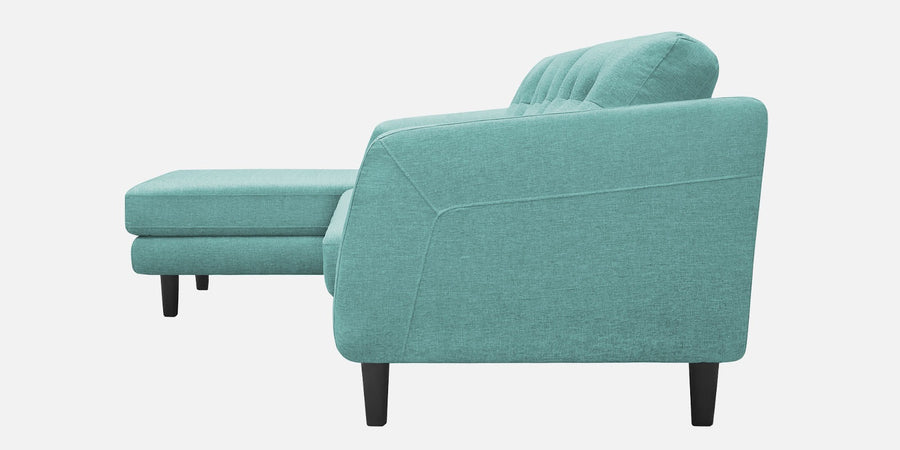 Natasha Velvet Rhs Sectional Sofa 3 Lounger In Barmunda Aqua Colour - Febonic Living