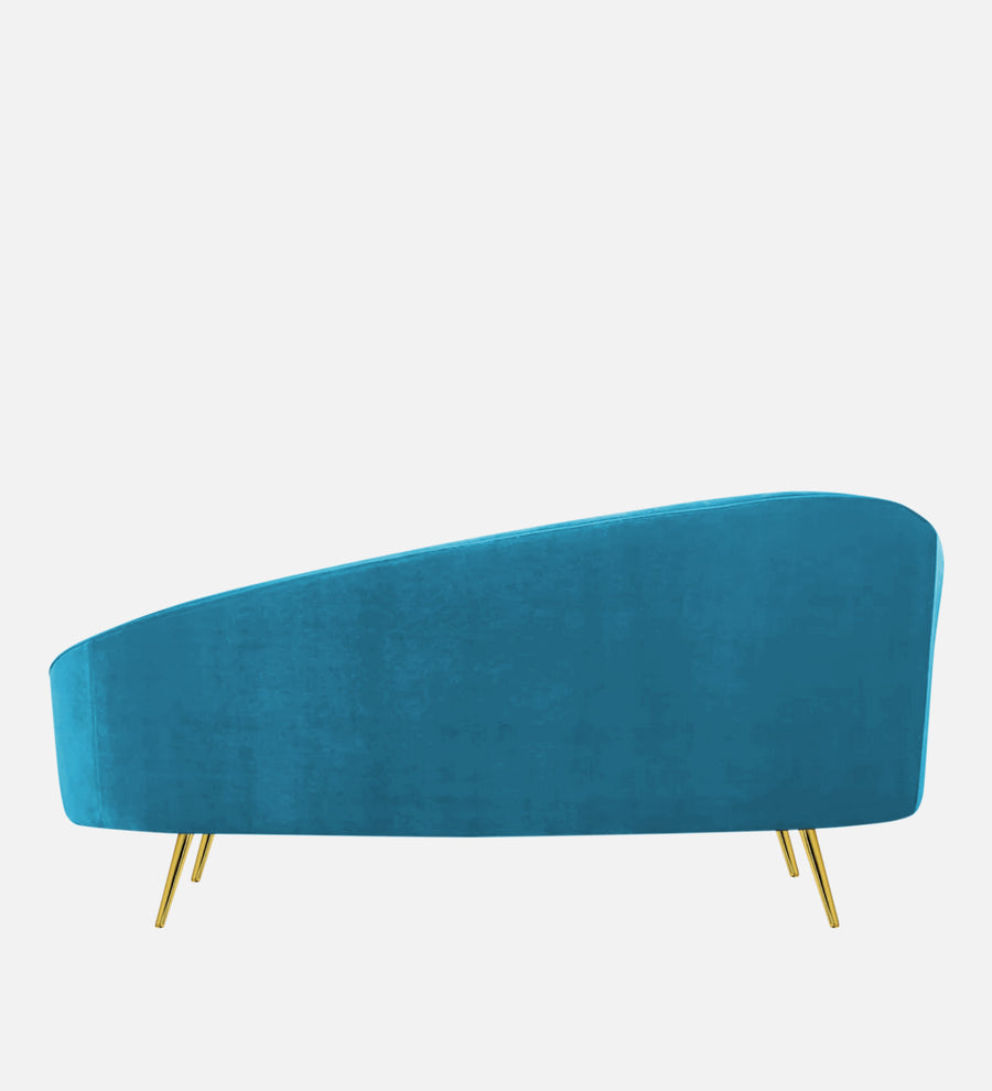 Cely Velvet Rhs Chaise Lounger In Aqua Blue Colour - Febonic Living