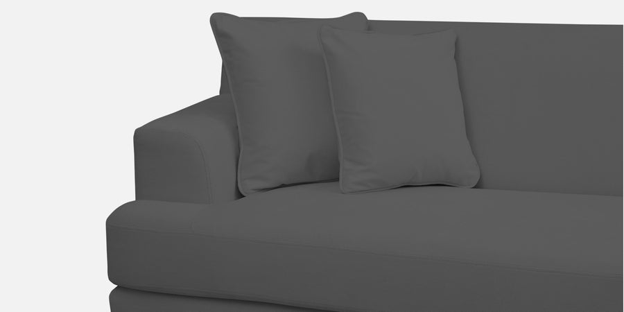 Woody Fabric 2 Seater Sofa In Pure Grey Colour - Febonic Living