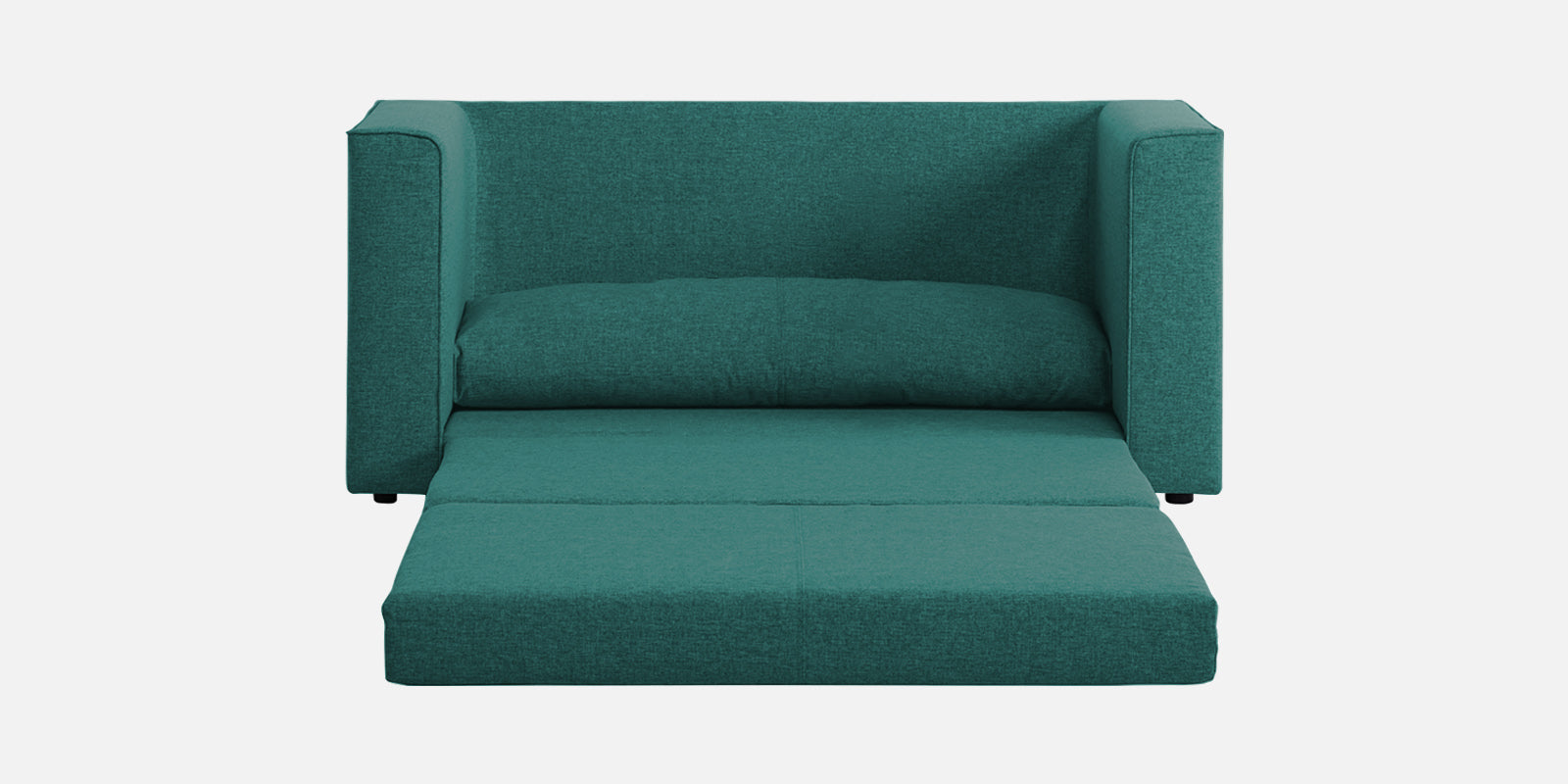 Kenia Fabric 3 Seater Convertible Sofa Cum Bed in Sea Green Colour