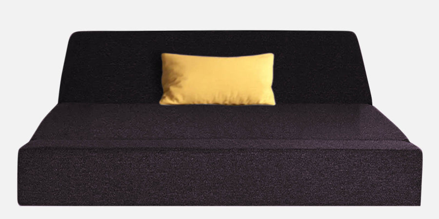 Fleepy Fabric 2 Seater Foldable Sofa Cum Bed In Cara Brown Colour - Febonic Living