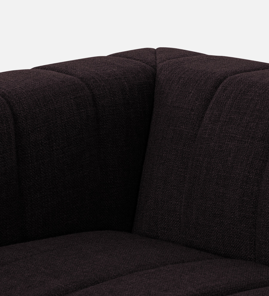 Lara Fabric 1 Seater Sofa In Cara Brown Colour - Febonic Living