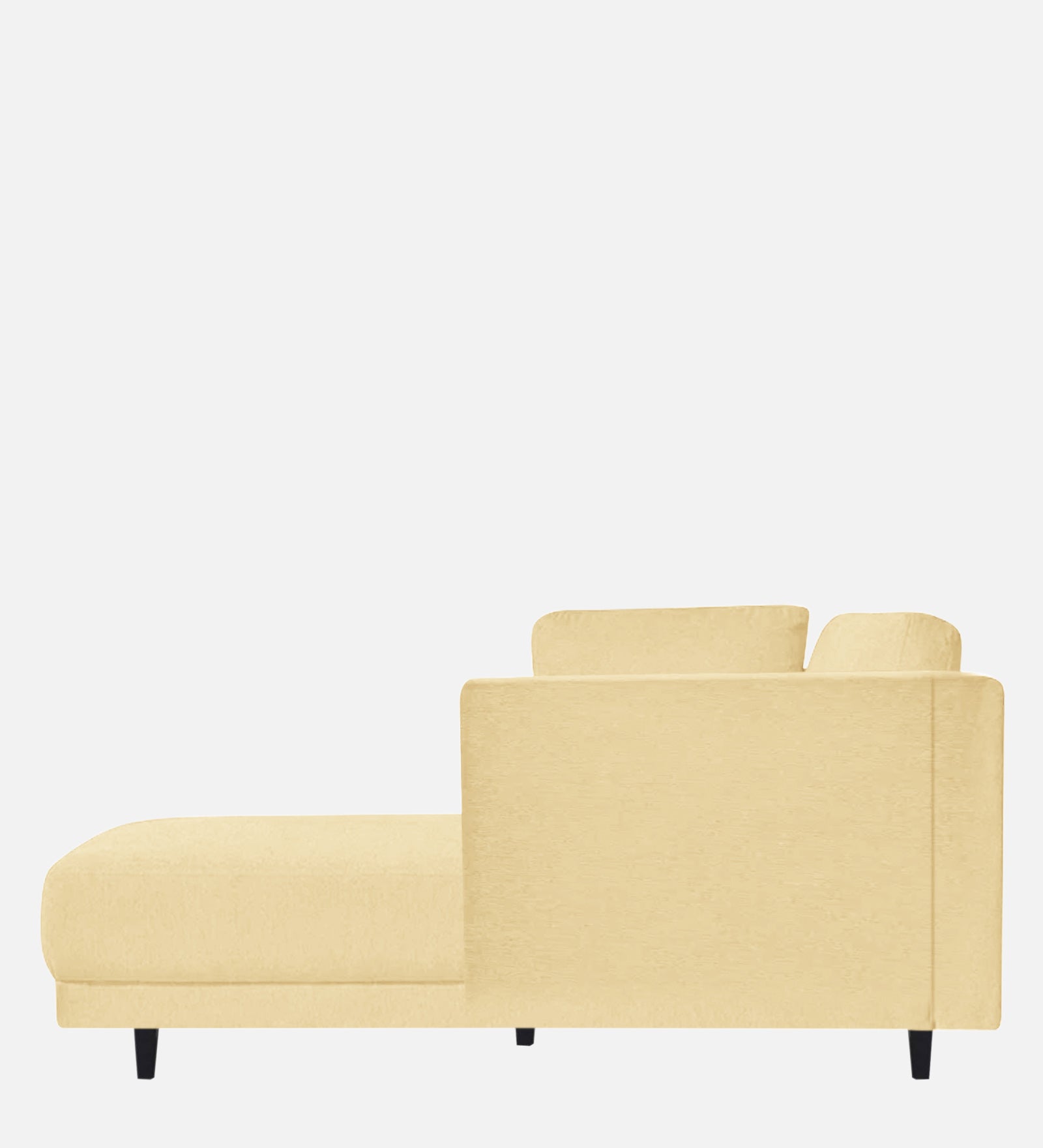 Jonze Velvet RHS Chaise Lounger in Sandy Beige Colour