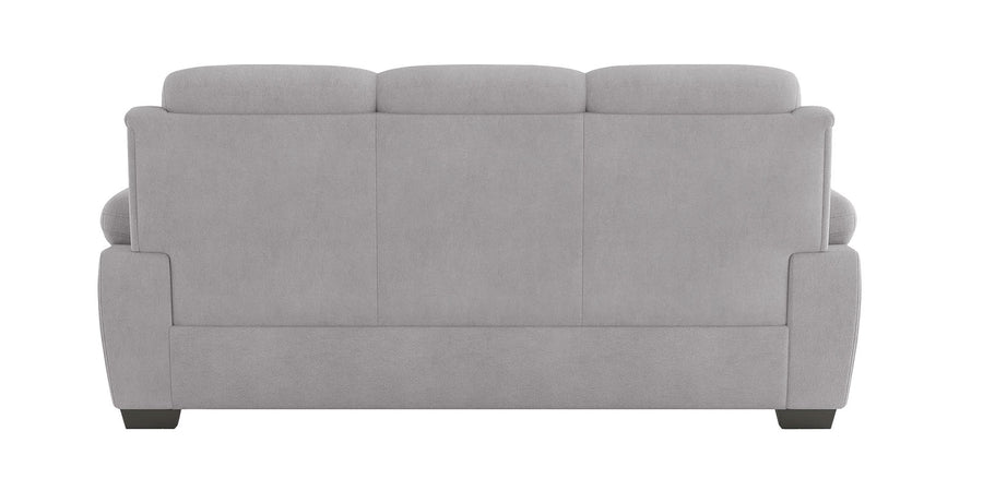 Cantaberry Velvet 3 Seater Sofa In Concrete Grey Colour - Febonic Living