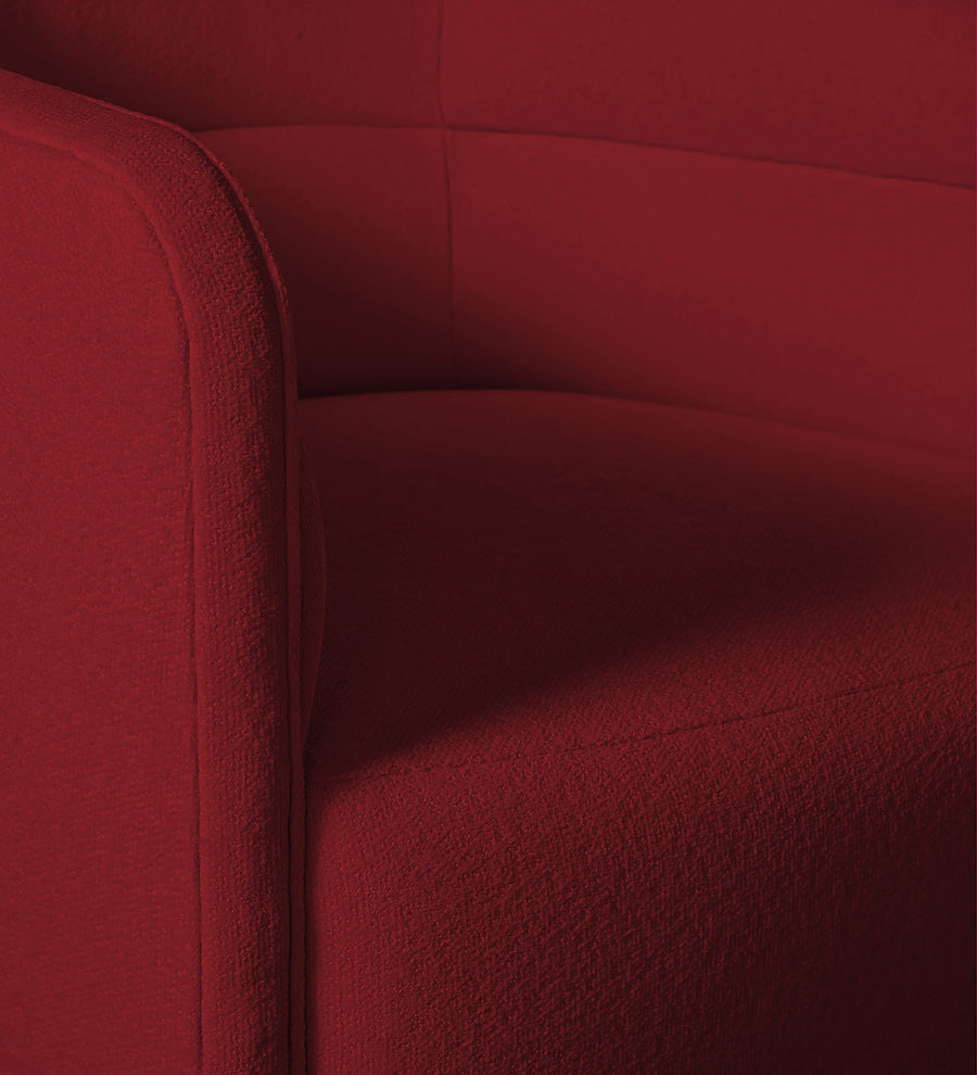 Ria Fabric Swivel Chair In Chilli Red Colour - Febonic Living