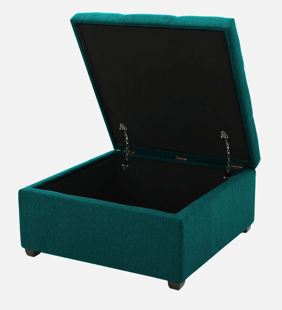 Mubila Fabric Ottoman In Sea Green Colour With Storage - Febonic Living