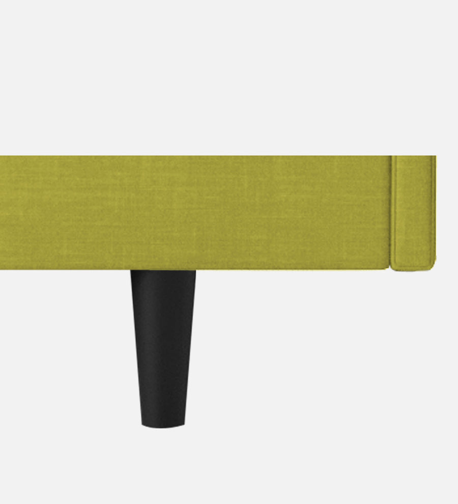 Basi Fabric Upholstered Queen Size Bed In Parrot Green Colour - Febonic Living