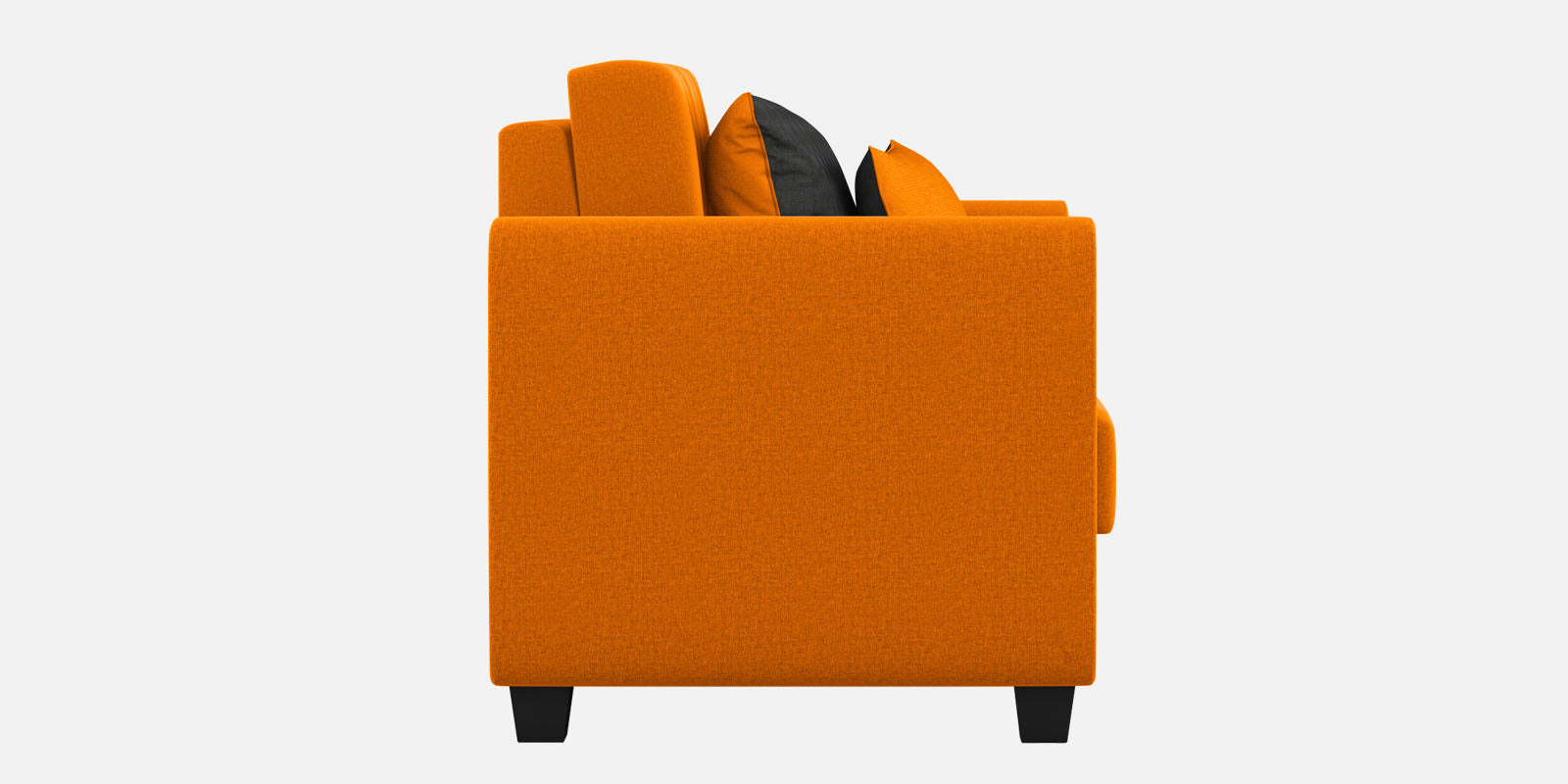 Cosmic Fabric 2 Seater Sofa in Vivid Orange Colour