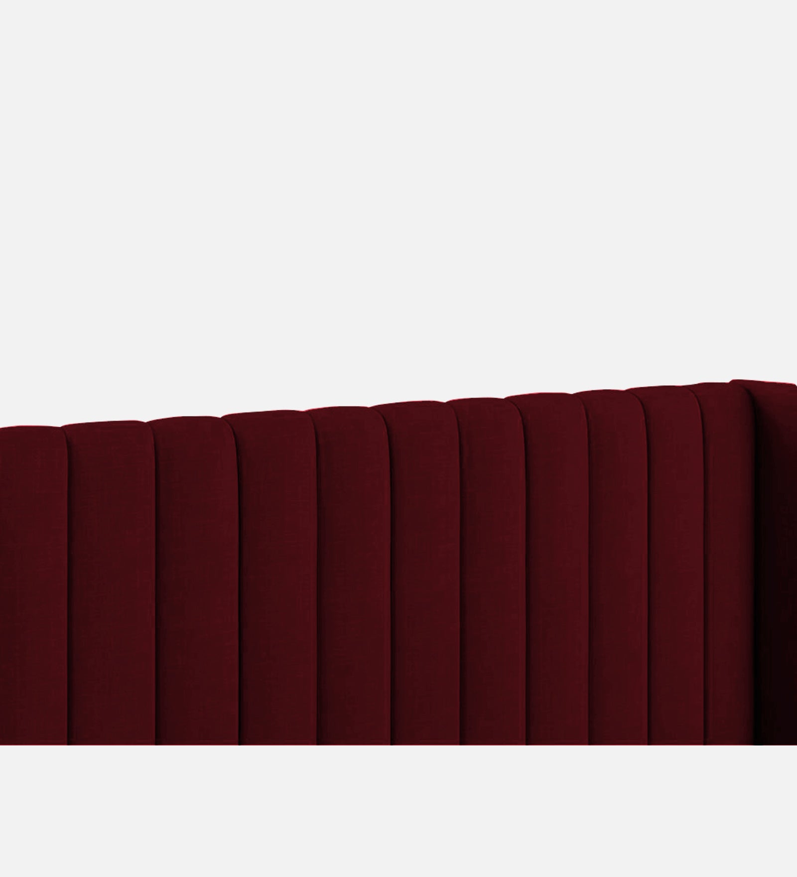 Colina Fabric Queen Size Bed In Ruby Red Colour With Box Storage