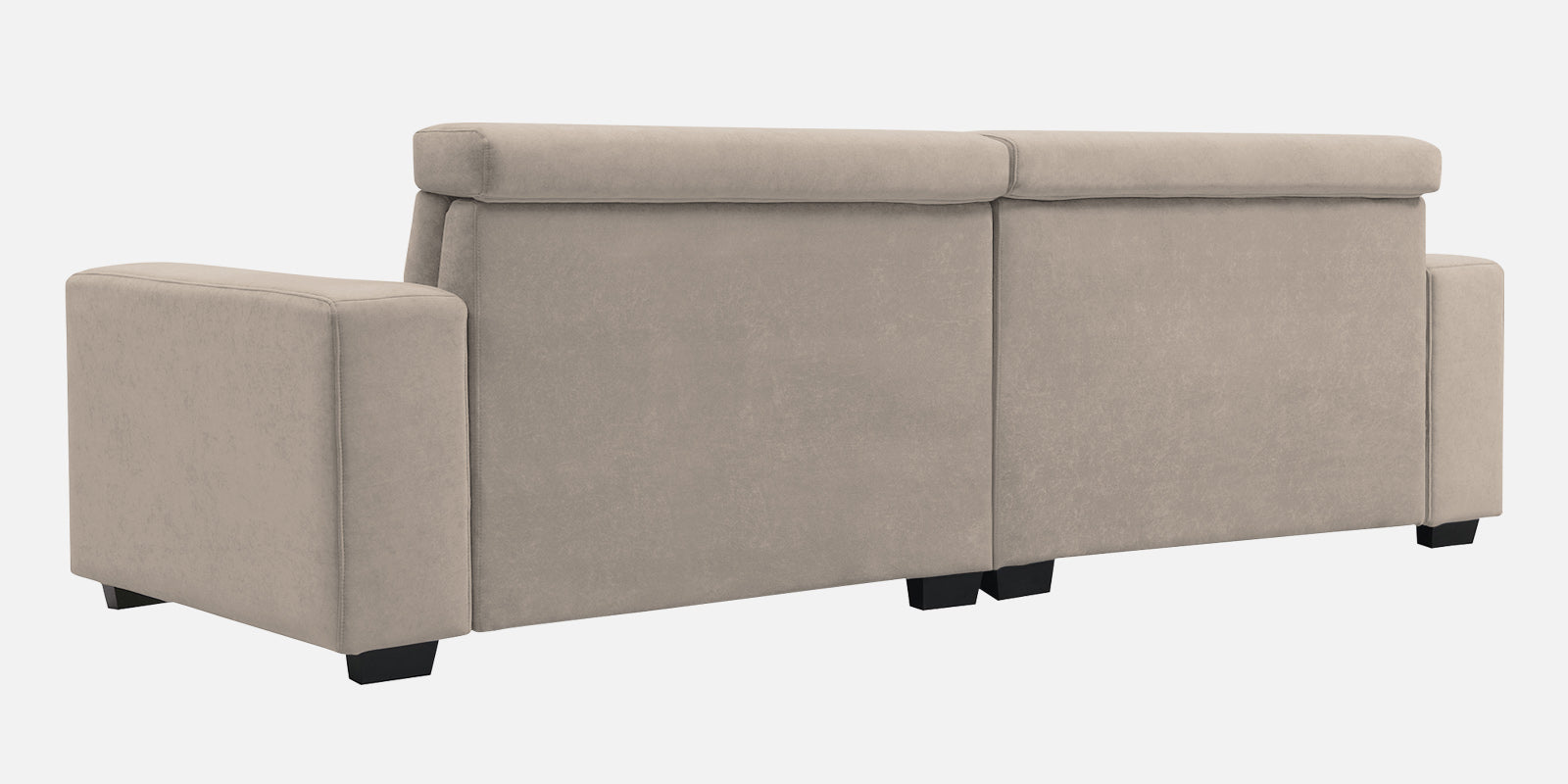 Hiro Fabric 3 Seater Sofa In Oat-Beige Colour