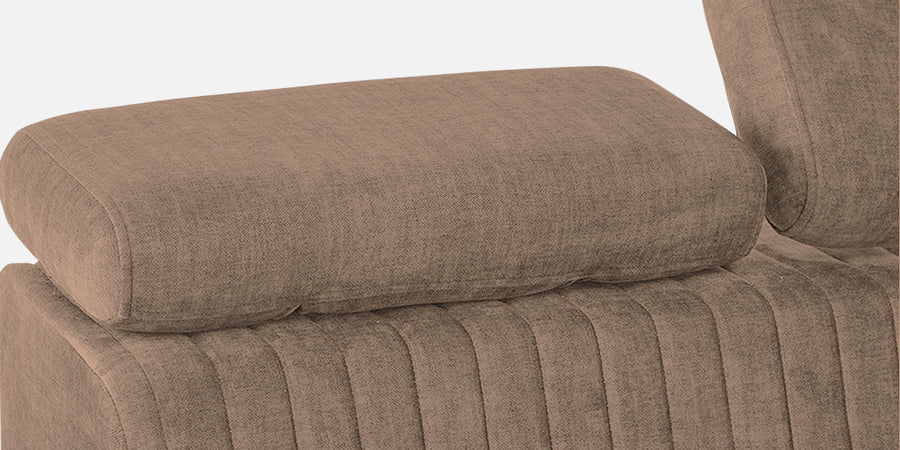 Draco Fabric 6 Seater Corner Sofa In Cookie Beige Colour - Febonic Living