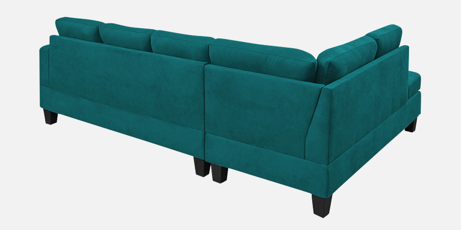 Thomas Fabric RHS Sectional Sofa (3+Lounger) in Sea Green Colour