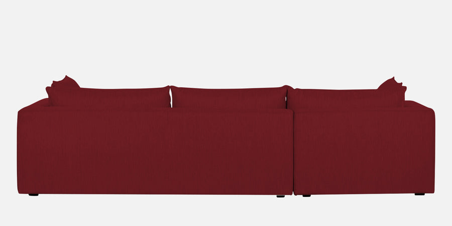 Ziggy Fabric Lhs Sectional Sofa 3 Lounger In Chilli Red Colour - Febonic Living