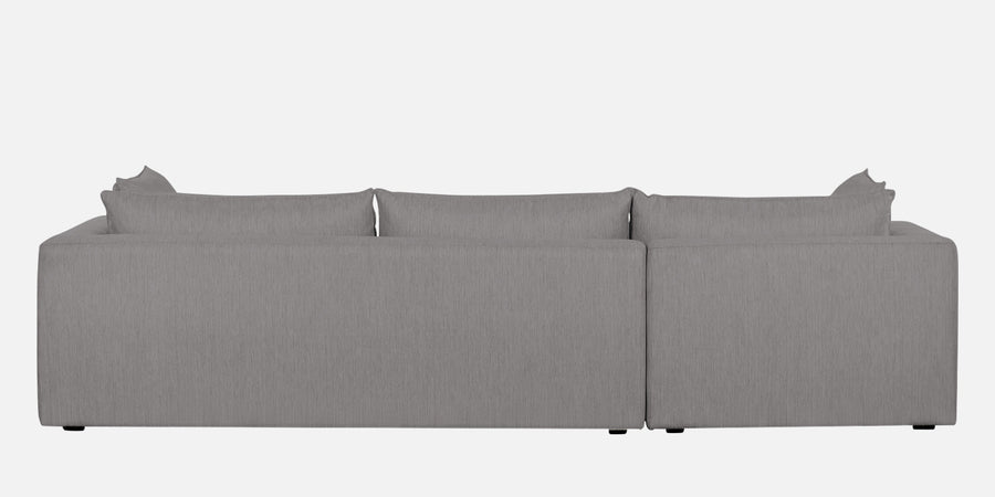 Ziggy Fabric Lhs Sectional Sofa 3 Lounger In Silver Grey Colour - Febonic Living