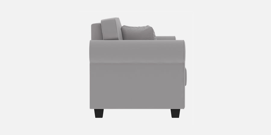 Numonk Velvet 3 Seater Sofa In Concrete Grey Colour - Febonic Living