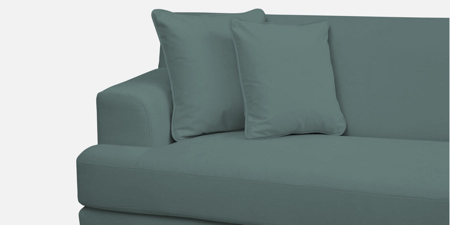 Woody Fabric Rhs Sectional Sofa 3 Lounger In Pista Green Colour - Febonic Living