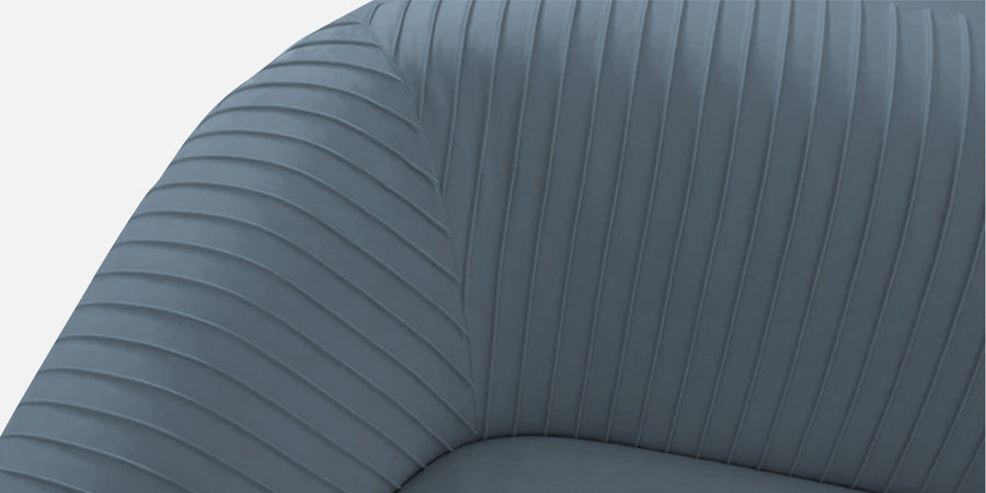 Yara Velvet Fabric 3 Seater Sofa In Oxford Blue Colour - Febonic Living