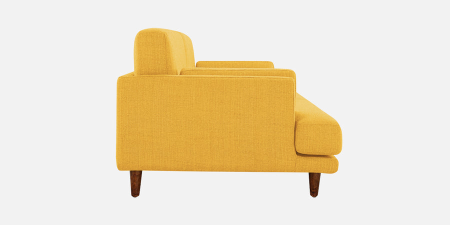 Ricky Fabric 3 Seater Sofa In Bold Yellow Colour - Febonic Living