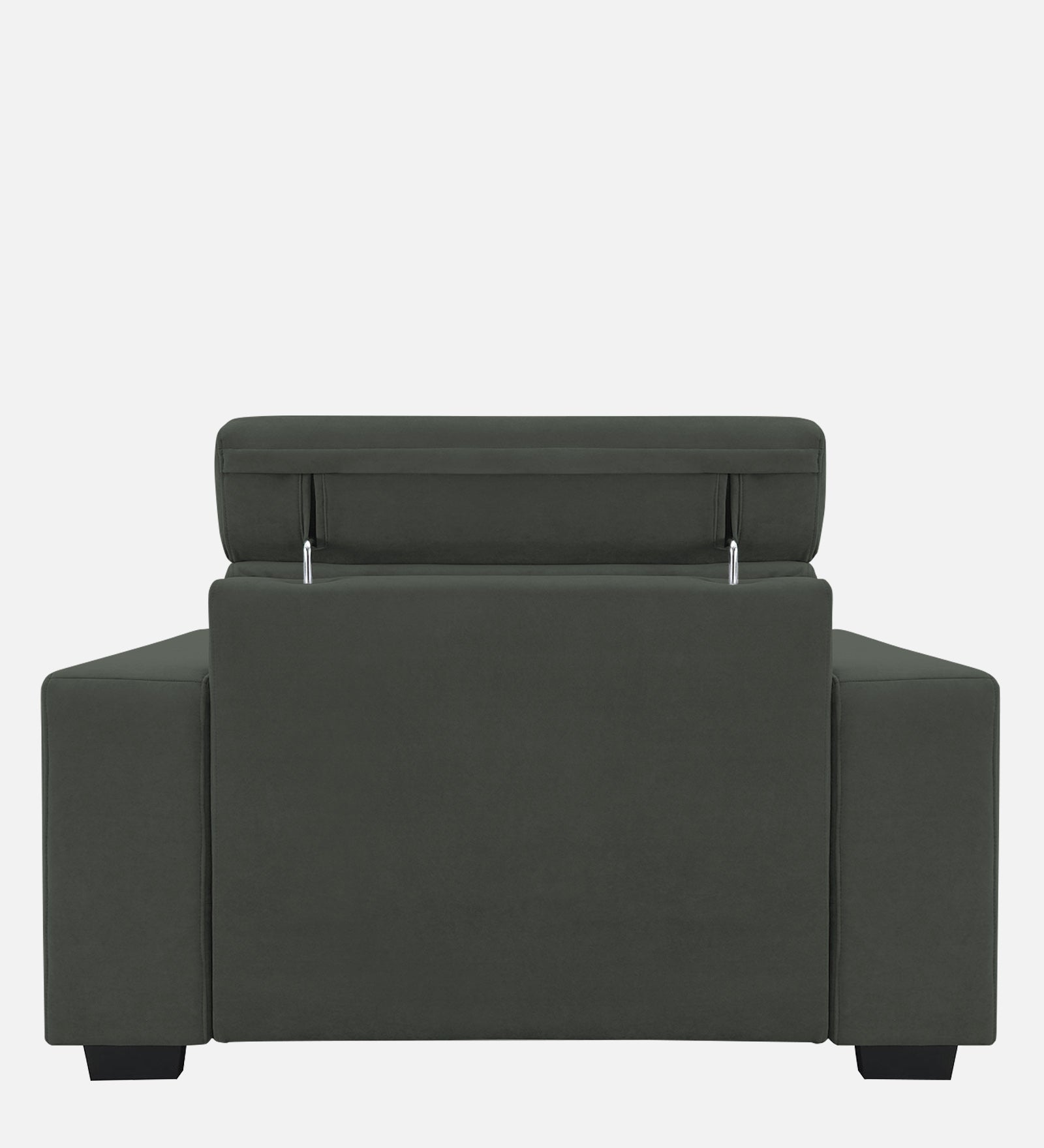 Hiro Fabric 1 Seater Sofa In  I-Land Green Colour - Febonic Living