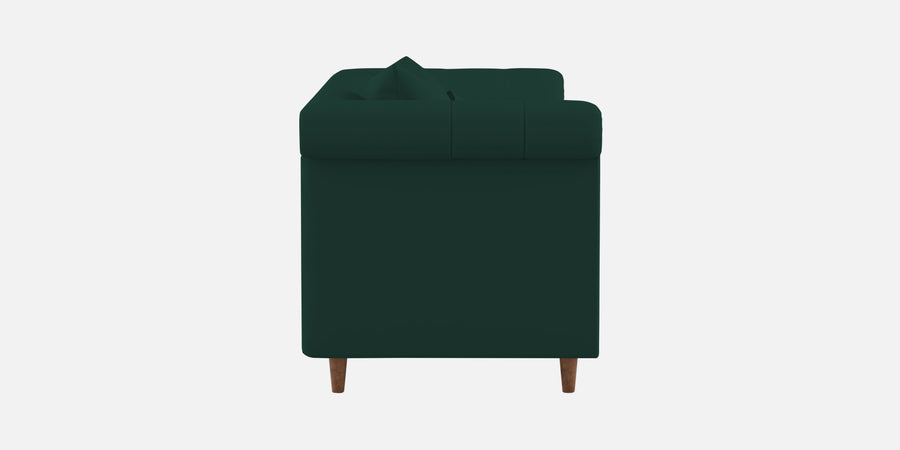 Rubi Velvet 3 Seater Sofa In Forest Green Colour - Febonic Living