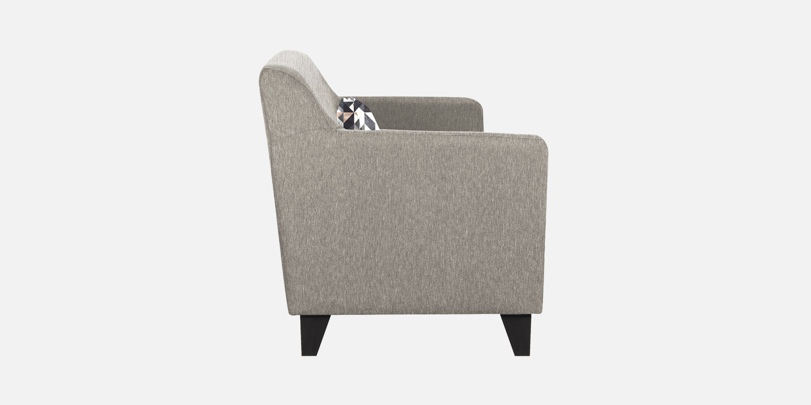 Melaan Fabric 3 Seater Sofa In Ash Grey Colour