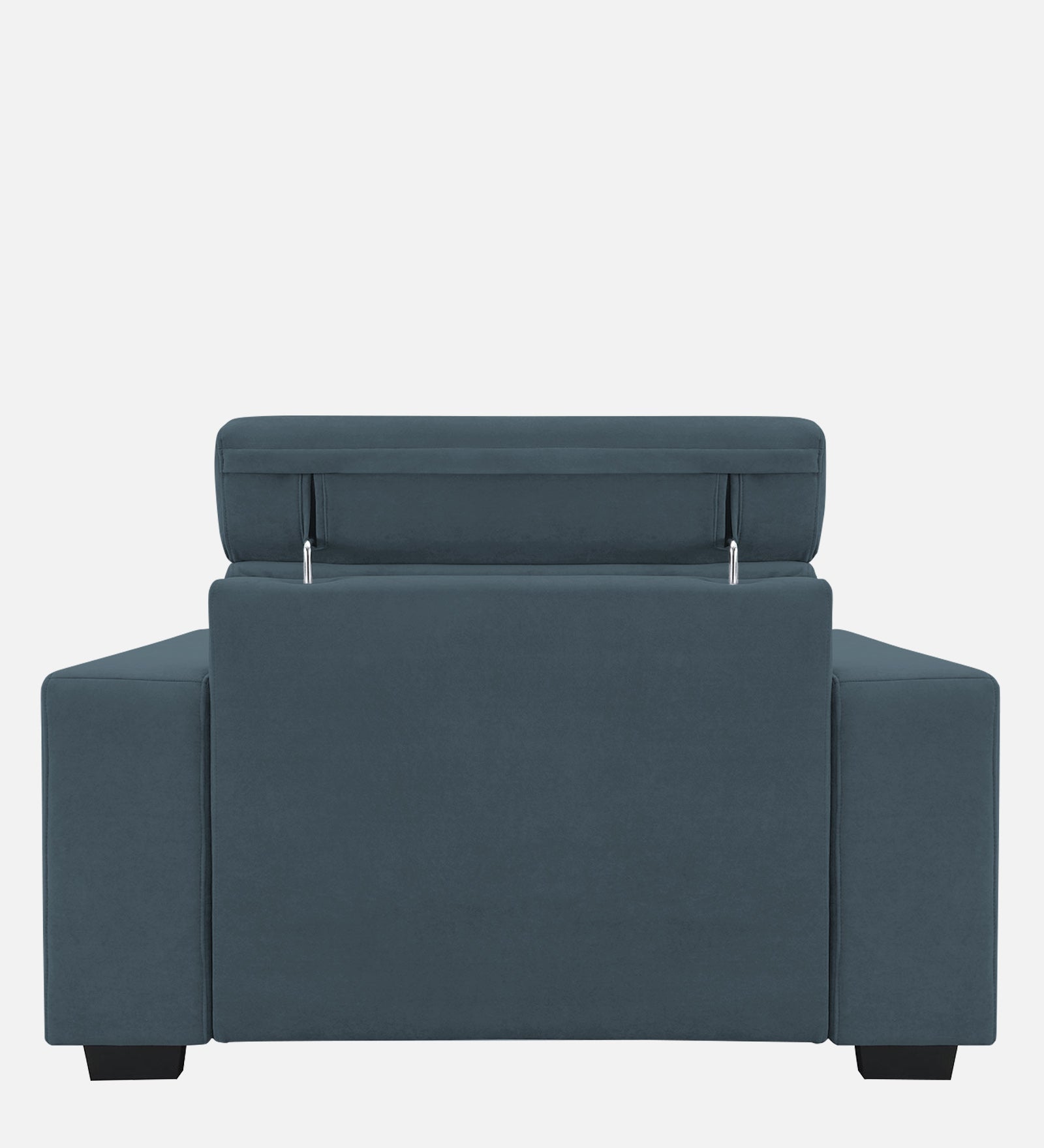 Hiro Fabric 1 Seater Sofa In  Cobalt Blue Colour - Febonic Living