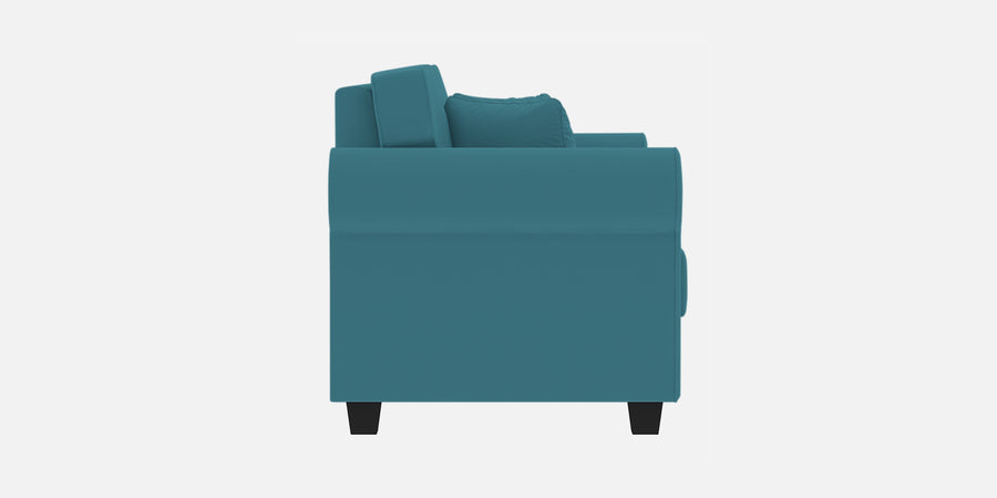 Numonk Velvet 3 Seater Sofa In Aqua Blue Colour - Febonic Living