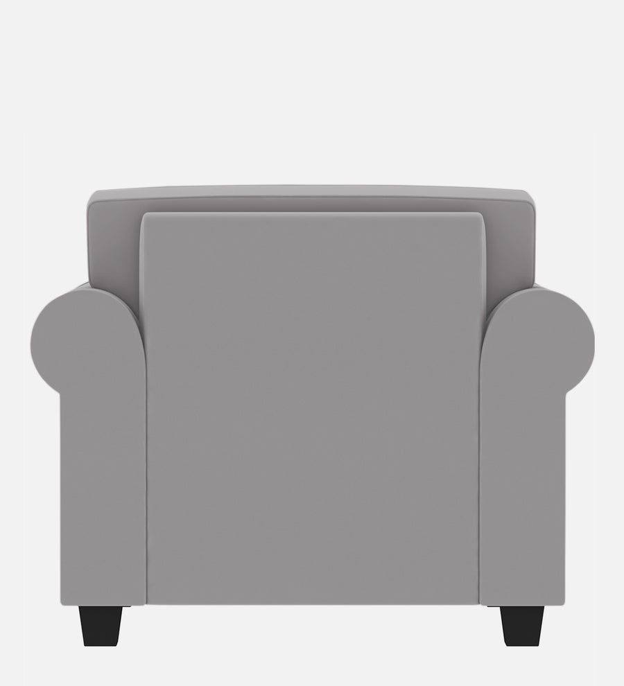 Numonk Velvet 1 Seater Sofa In Concrete Grey Colour - Febonic Living