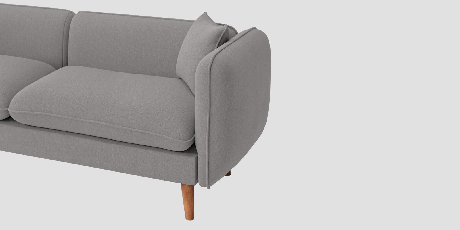 Reva Fabric 2 Seater Sofa In Silver Grey Colour - Febonic Living