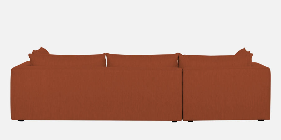 Ziggy Fabric Lhs Sectional Sofa 3 Lounger In Royal Orange Colour - Febonic Living