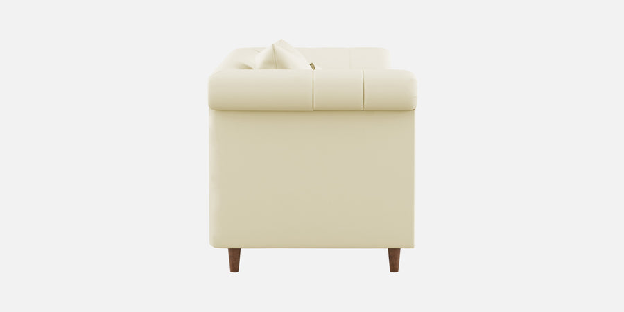 Rubi Velvet 3 Seater Sofa In Warm White Colour - Febonic Living